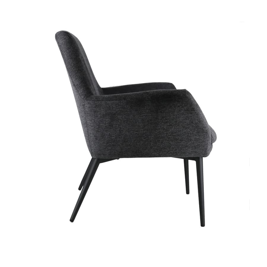 Luna Lounge Stol I Gråt Brego Stof Fra Hundevad & Co - 1574