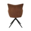 Theo Spisebordsstol Med Returdrej I Cognac Mikrofiber Fra Hundevad & Co - 1606