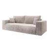 3009-02-Eva-Poso-02-3-3 Eva 3 Personers Sovesofa I Beige Fløjl Fra Hundevad & Co | L243Xb95Xh85Cm - 3009-02
