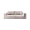 3009-02-Eva-Poso-02-6 Eva 3 Personers Sovesofa I Beige Fløjl Fra Hundevad & Co | L243Xb95Xh85Cm - 3009-02