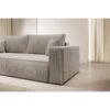 3009-02-Eva-detalje-3 Eva 3 Personers Sovesofa I Beige Fløjl Fra Hundevad & Co | L243Xb95Xh85Cm - 3009-02