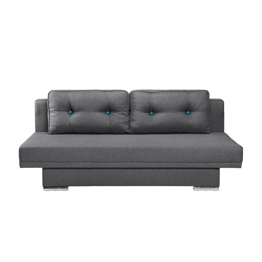 3031-Miki1-1 Miki Sovesofa Med Bonell Fjeder Og Vendbar Rygpude I Grå Fra Hundevad & Co - 3031