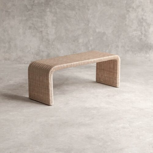 Bochum Bænk I Naturfarvet Rattan Fra Hundevad & Co | L100Cm - 3334