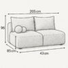3757-C7C57448-859A-48CF-9E83-D897A110DF95-1 Sora 3 Personers Sovesofa I Quelle Stof Fra Hundevad & Co - 3757