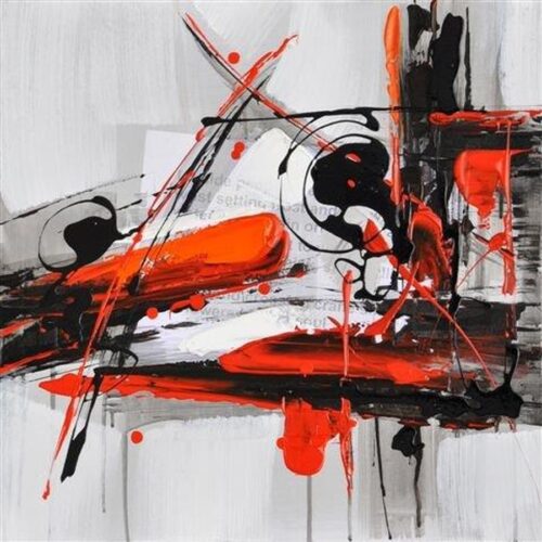 Håndmalet Oliemaleri Motiv P400106B Fra Hundevad & Co | 50X50 Cm - 5502