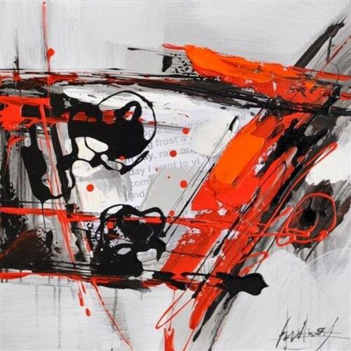 Håndmalet Oliemaleri Motiv P400106C Fra Hundevad & Co | 50X50 Cm - 5503