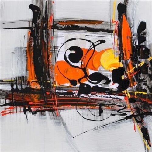 Håndmalet Oliemaleri Motiv P400107A Fra Hundevad & Co | 50X50 Cm - 5504