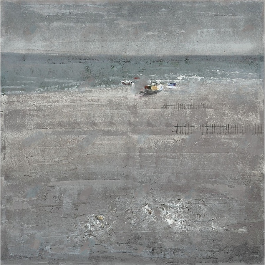 Oliemaleri Med Strandmotiv Fra Hundevad & Co | 100X100Cm - 5807