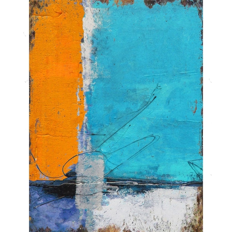 5811-5811 Oliemaleri Med Firedelt Farvemotiv Fra Hundevad & Co | 80X120 Cm - 5811