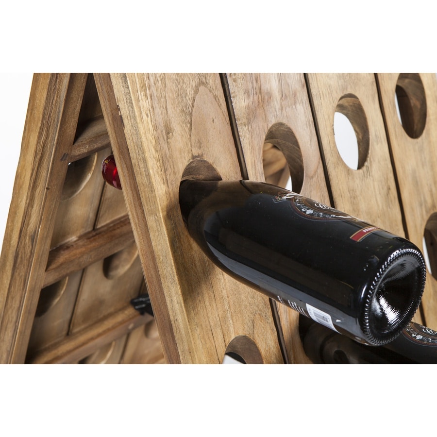 Jakarta Vinreol Til 48 Flasker I Massivt Genanvendt Teaktræ Fra Hundevad & Co | H120Cm - 7001