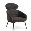 Archie Loungestol Brown - black metal 35650190464 hos uniquebeds, home & living