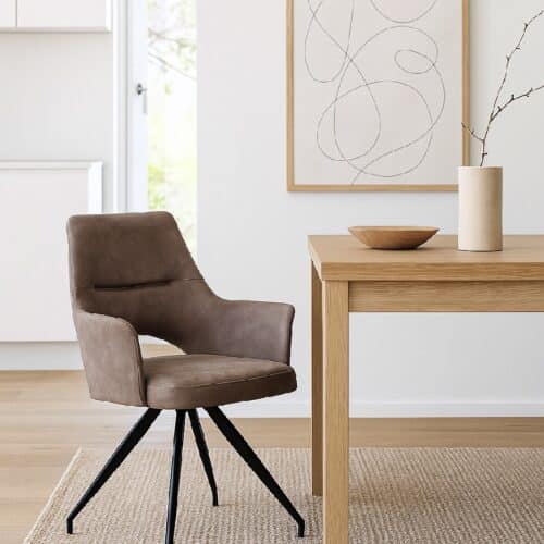 Aya Spisebordsstol i Læder/Møbelstof fra Lexpo Living | Flere Farver