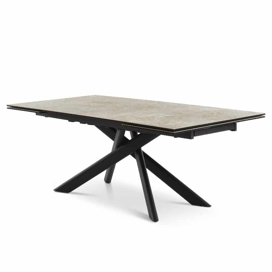 Hudson Spisebord med Keramisk Bordplade & Udtræk fra Lexpo Living | 200:300x100 cm 3