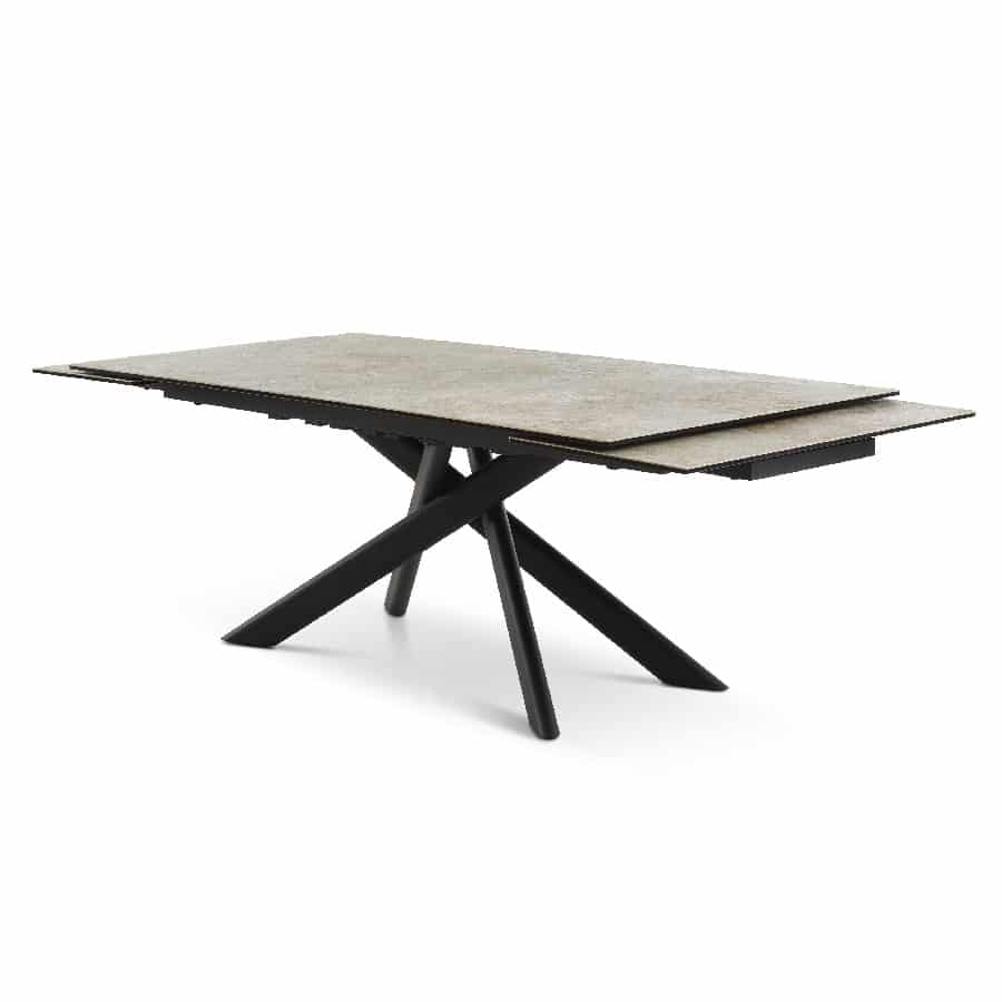 Hudson Spisebord med Keramisk Bordplade & Udtræk fra Lexpo Living | 200:300x100 cm 4