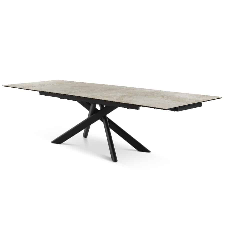 Hudson Spisebord med Keramisk Bordplade & Udtræk fra Lexpo Living | 200:300x100 cm 5