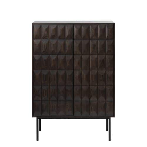 Bonn Barskab Mørk Espresso Egetræ Sorte