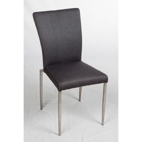 E 40C Spisebordsstol Sort Læder Børstet