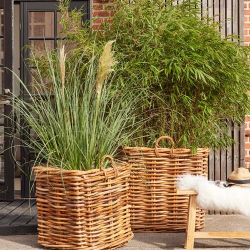 Leuven Kurvesæt Natur Rattan Sæt B70Xd70Xh70Cm