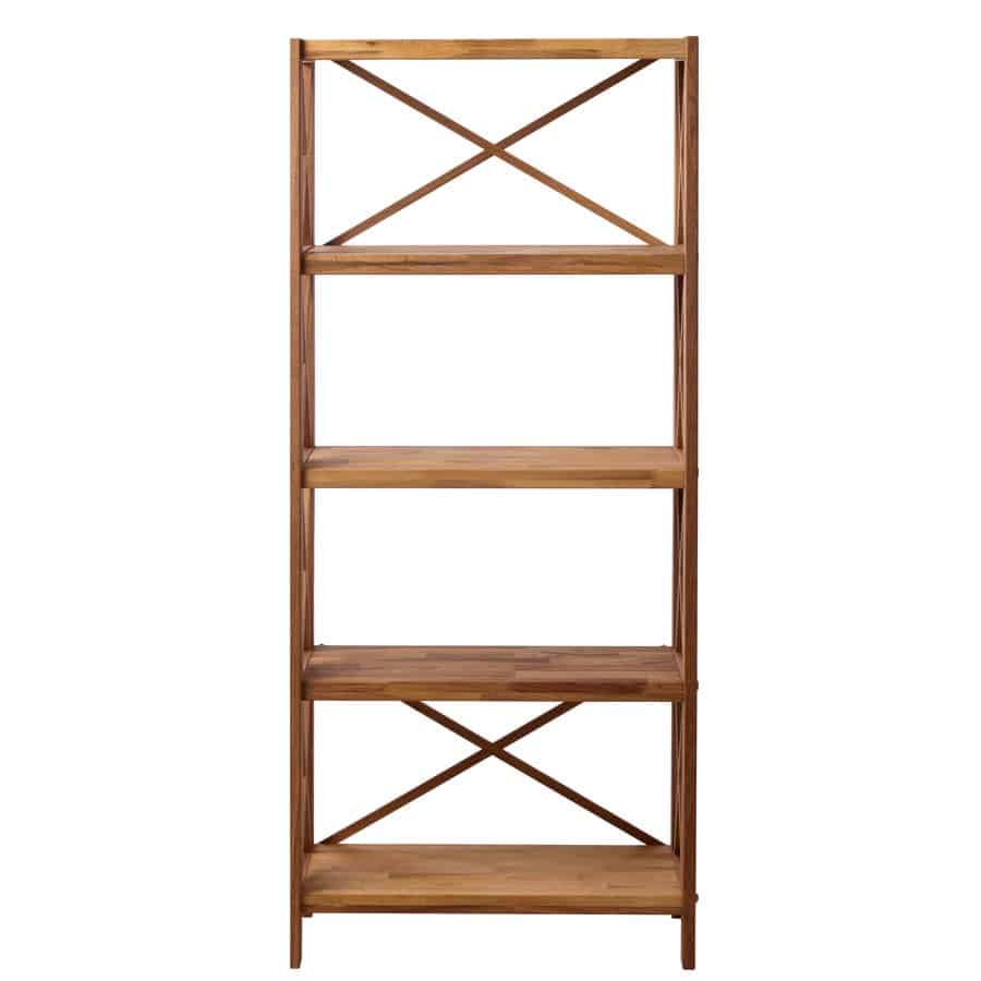 Lörrach Reol Naturlig Olieret Egetræ B70Xh161Xd30Cm