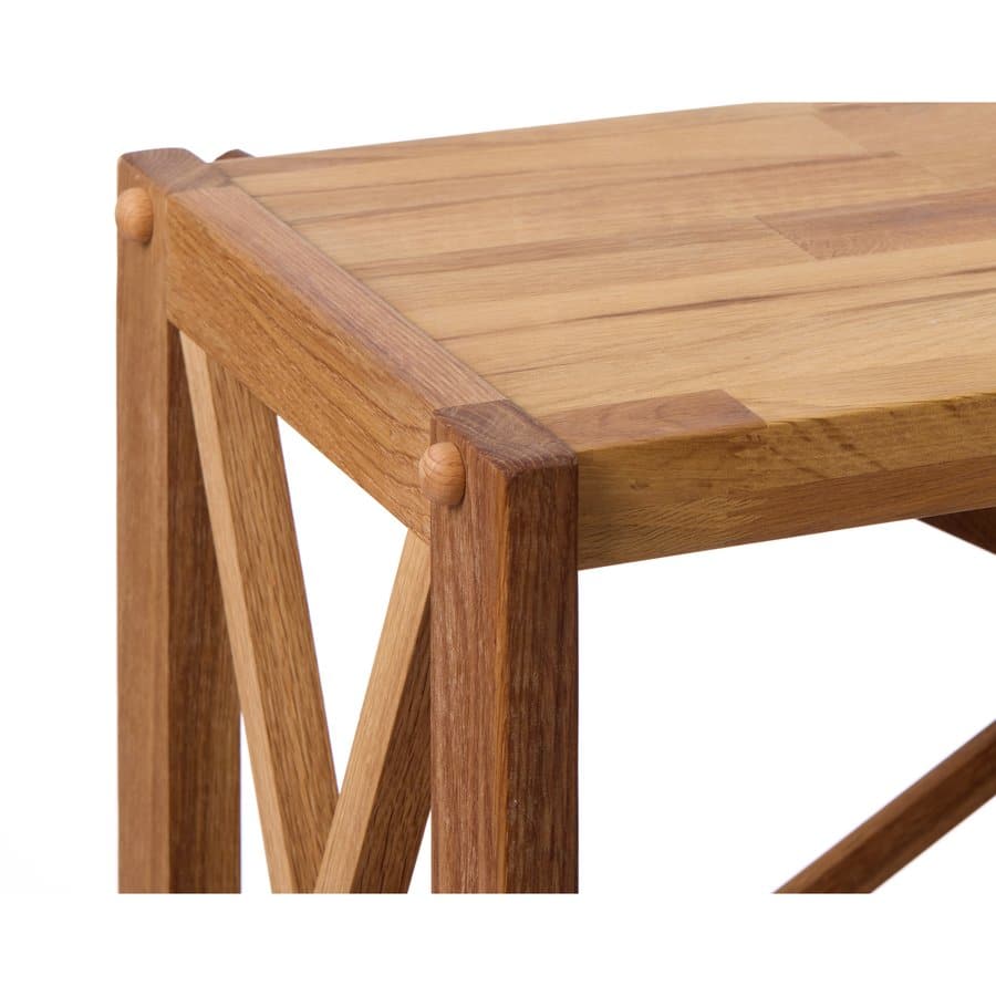 Lörrach Reol Naturlig Olieret Egetræ B70Xh161Xd30Cm