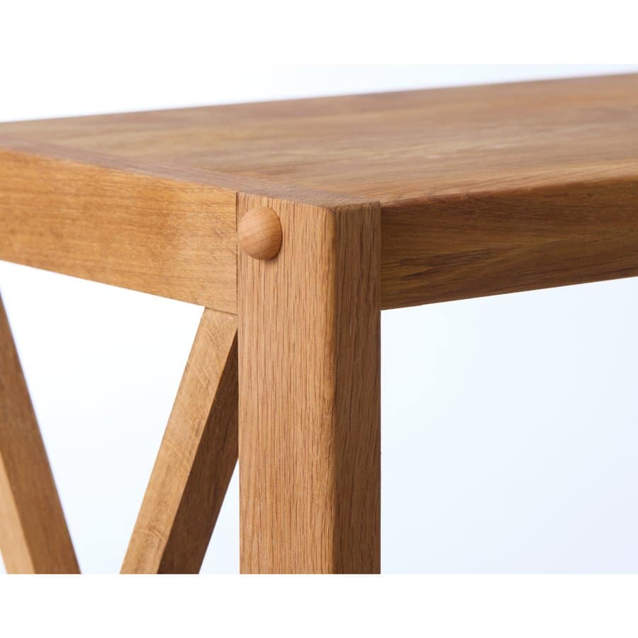 Lörrach Reol Olieret Egetræ B70Xh124Xd30Cm