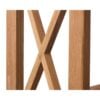 Lörrach Reol Olieret Egetræ B70Xh124Xd30Cm