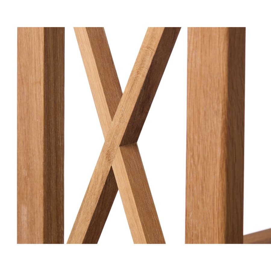 Lörrach Reol Olieret Egetræ B70Xh124Xd30Cm