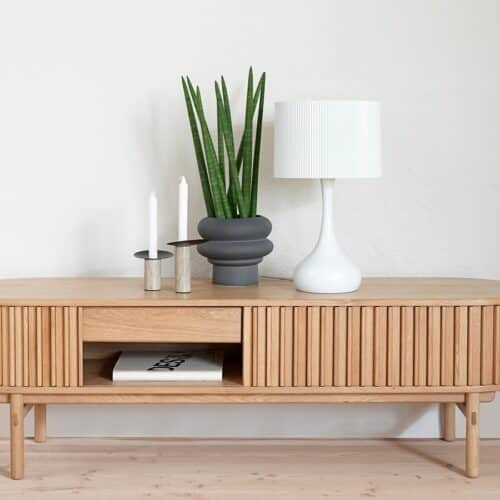 Madrid Tv Bord Egetræsfiner B160Xh48Xd45Cm