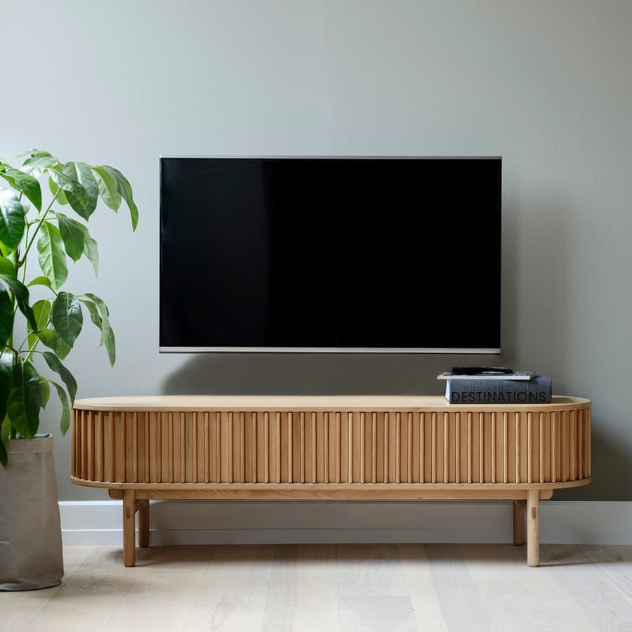 madrid-tv-bord-i-egetrsfiner-fra-unique-furniture-b160xh48xd45cm-46050200-2 Madrid Tv Bord Egetræsfiner B160Xh48Xd45Cm