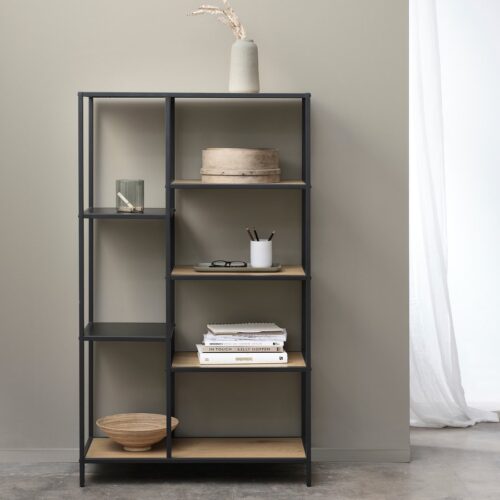 Manila Reol Vildeg Melamin Sort Metal