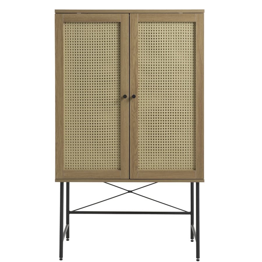 moers-skab-i-egetrsmelamin-og-natur-polyrattan-fra-unique-furniture-b8-34532023-3 Moers Skab Egetræsmelamin Natur Polyrattan B80Xh135Xd40Cm