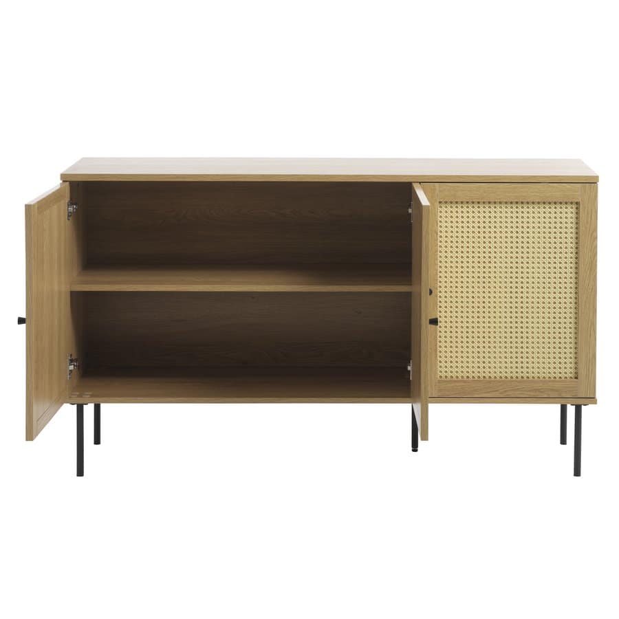 Moers Skænk Egetræs Melamin Naturfarvet Polyrattan