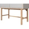 Nagoya Skab Egetræ Grå Hpl B100Xd45Xh150Cm