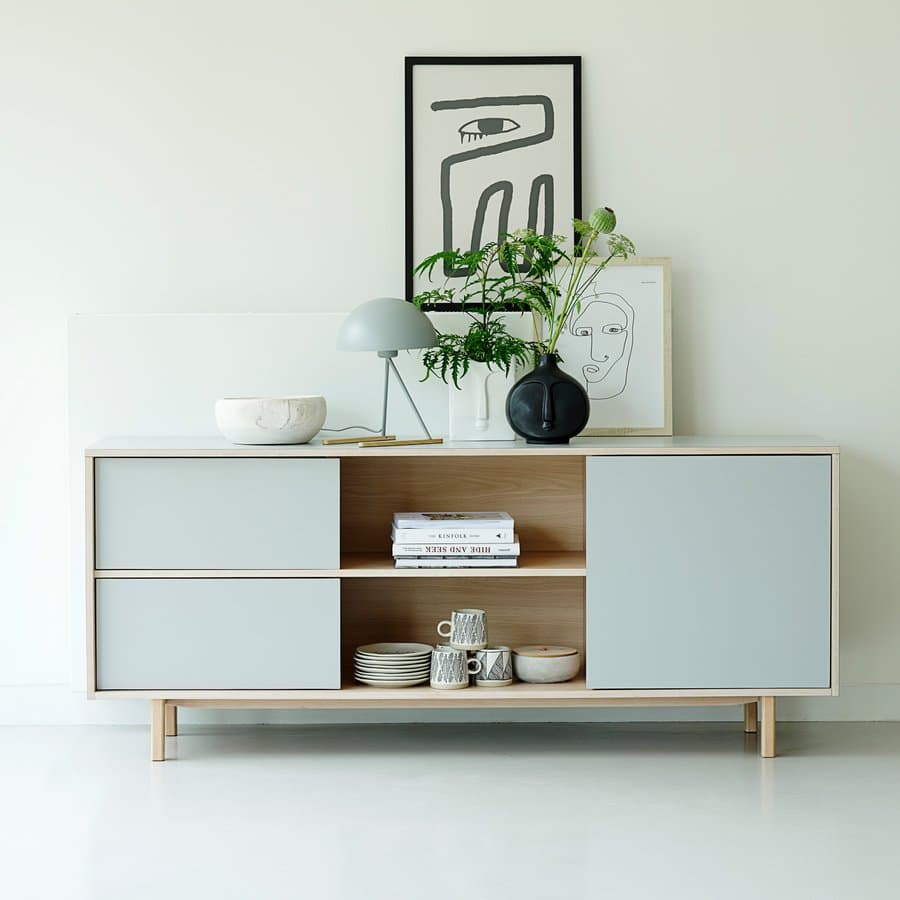 Nagoya Skænk Hvidpigmenteret Egetræ B180Xh75Xd45Cm