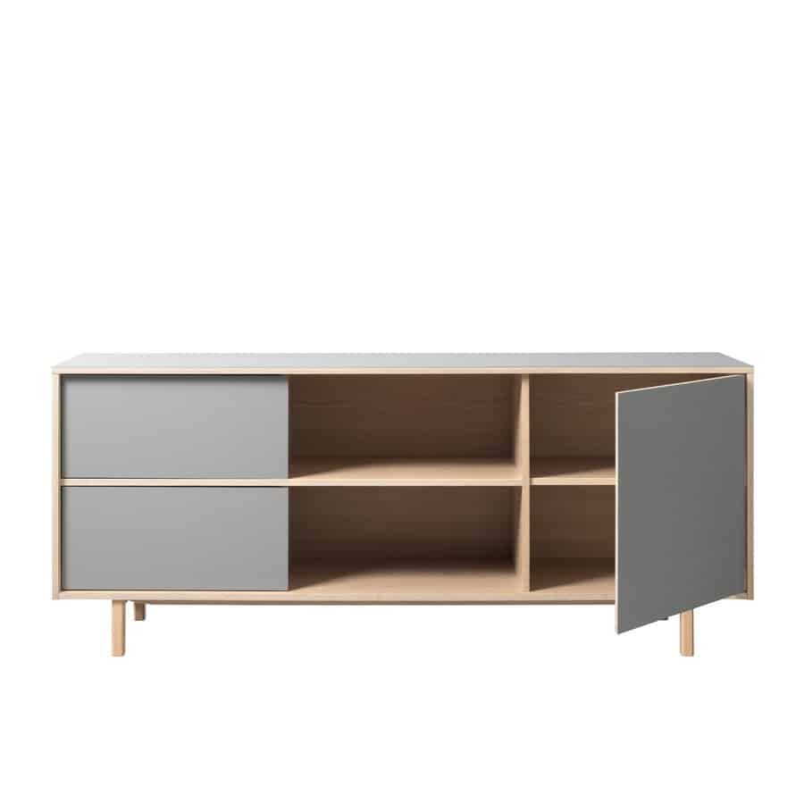 Nagoya Skænk Hvidpigmenteret Egetræ B180Xh75Xd45Cm