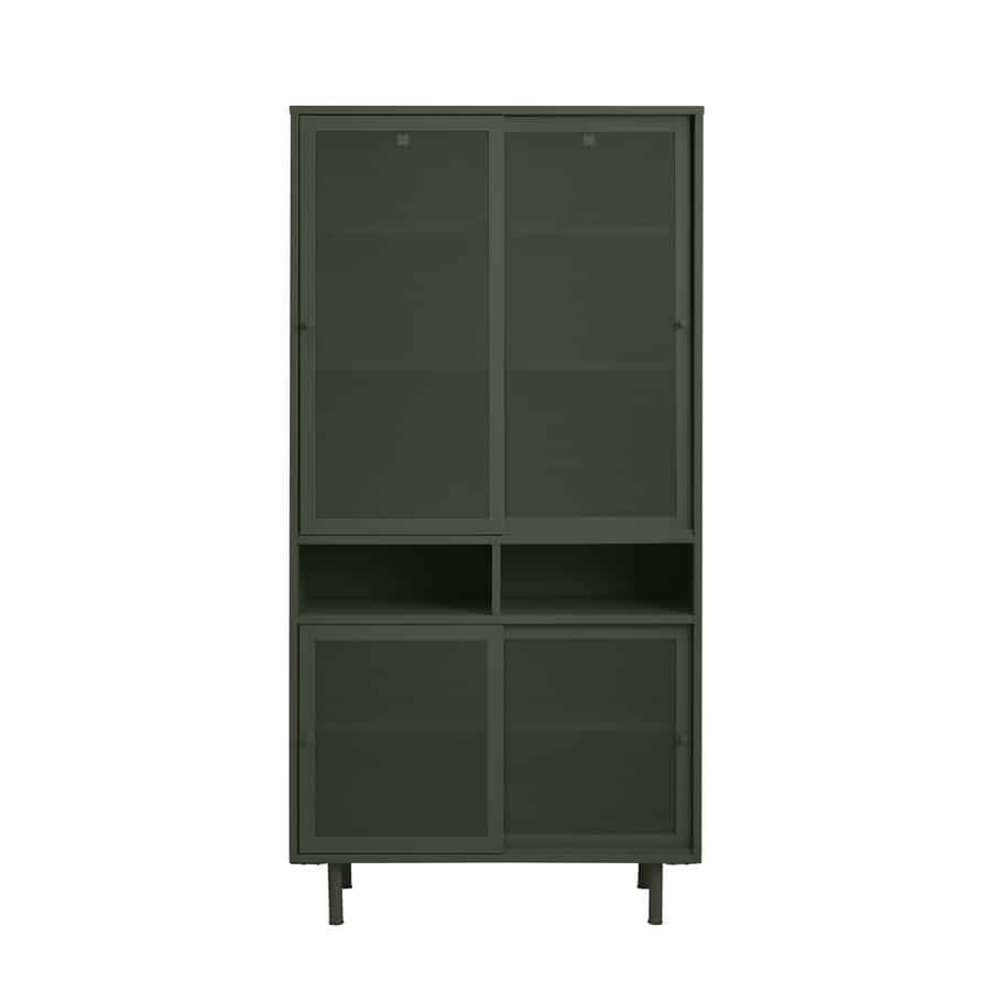 Norderstedt Skab Olivengrøn Metal B90Xd40Xh180Cm