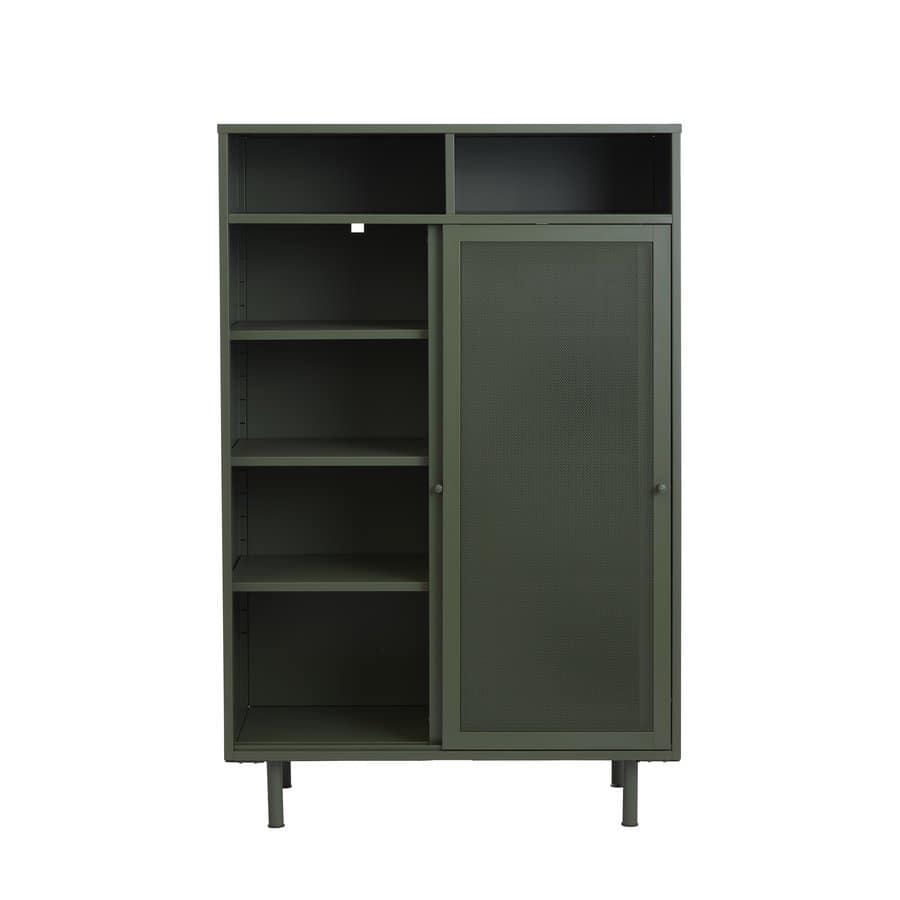 Norderstedt Skab Olivengrøn Metal B90Xh140Xd40Cm