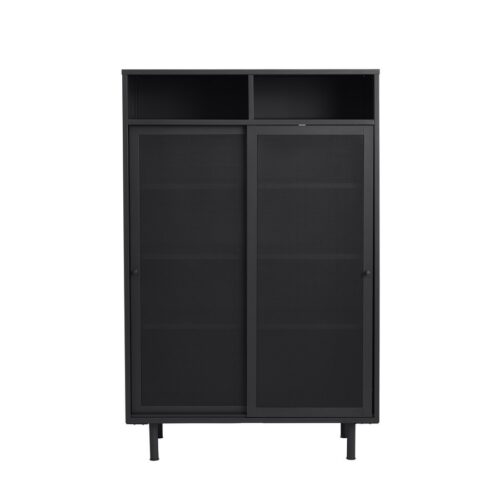 Norderstedt Skab Sort Metal B90Xh140Xd40Cm