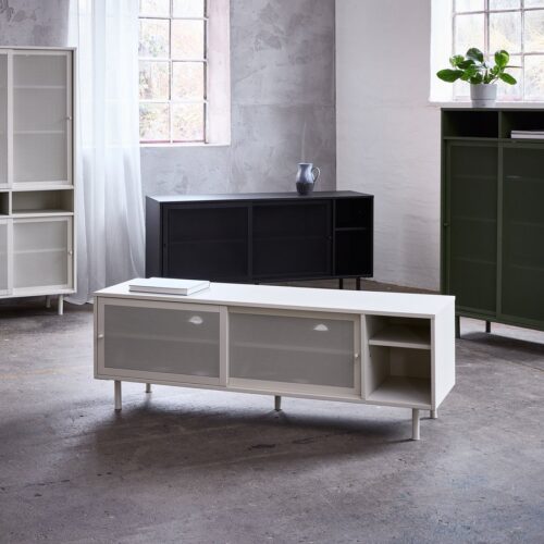 Norderstedt Tv Bord Olivengrøn Metal B160Xd45Xh55Cm