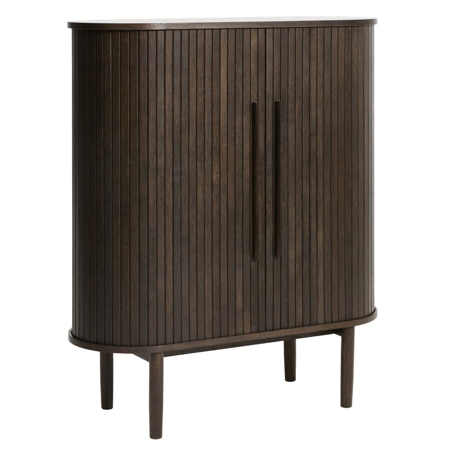 Saarbrücken Skab Mørk Espresso Egetræsfinér B100Xd40Xh118Cm