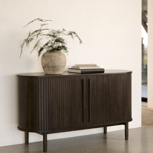 Saarbrücken Skænk Mørk Espresso Egetræsfinér B140Xh76Xd45Cm