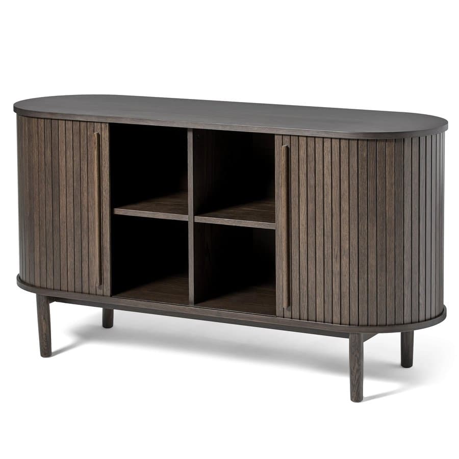 Saarbrücken Skænk Mørk Espresso Egetræsfinér B140Xh76Xd45Cm