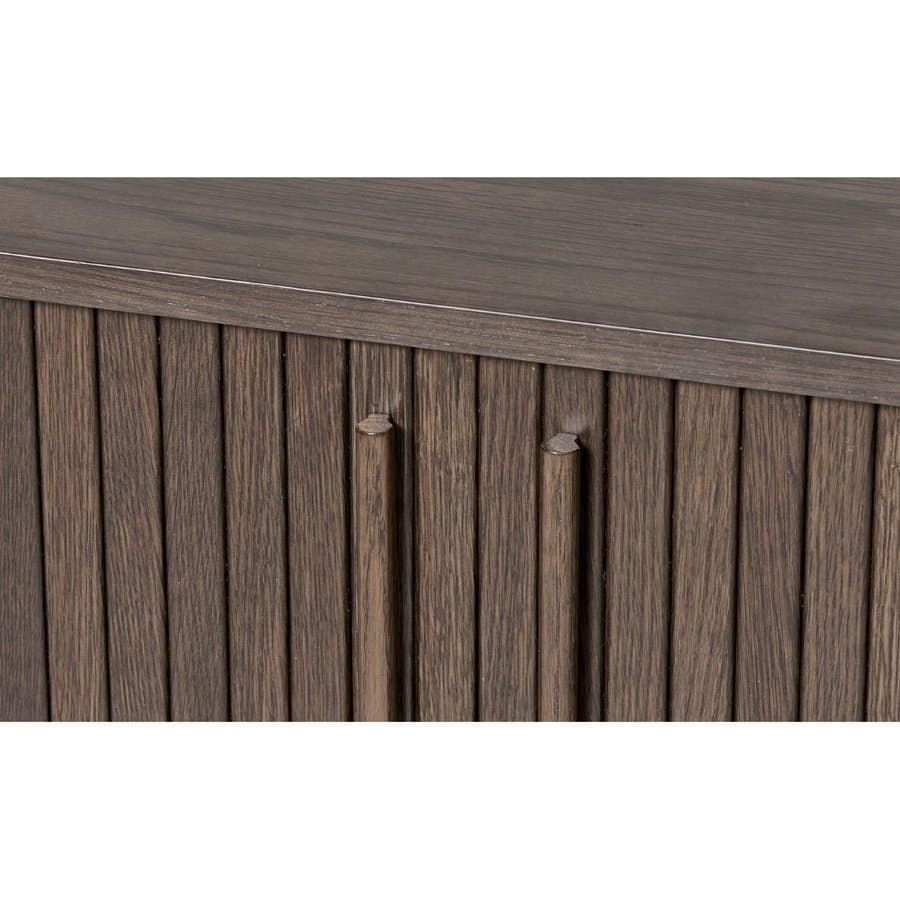 Saarbrücken Skænk Mørk Espresso Egetræsfinér B140Xh76Xd45Cm