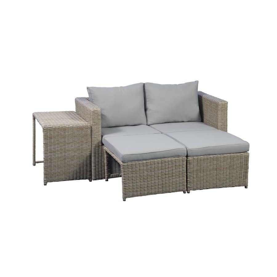 split-modulsofast-i-brun-polyrattan-med-beige-stof-og-stlstel-fra-uniq-80150000-4 Split Modulsofasæt Brun Polyrattan Beige Stof