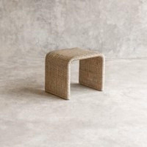 Wuppental Taburet Natur Rattan Flet Hundevad