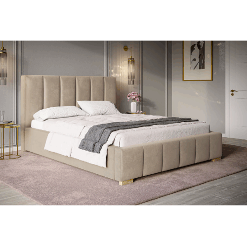 Superior Model 1 Polstret Sengeramme Med Opbevaring Fra CozyQuilt Sleep | Håndlaves i Møbelstof, Fløjl, Velour & Læder