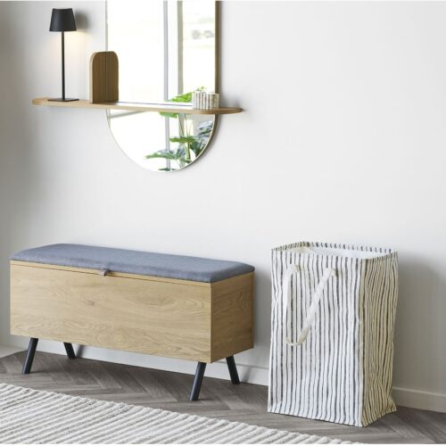 Argos Vasketøjskurv Beige Sort Stof L28Xb38Xh58