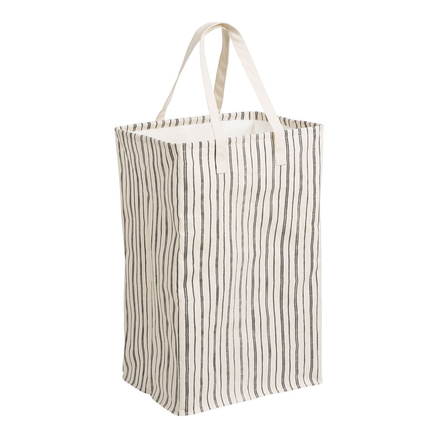 Argos Vasketøjskurv Beige Sort Stof L28Xb38Xh58