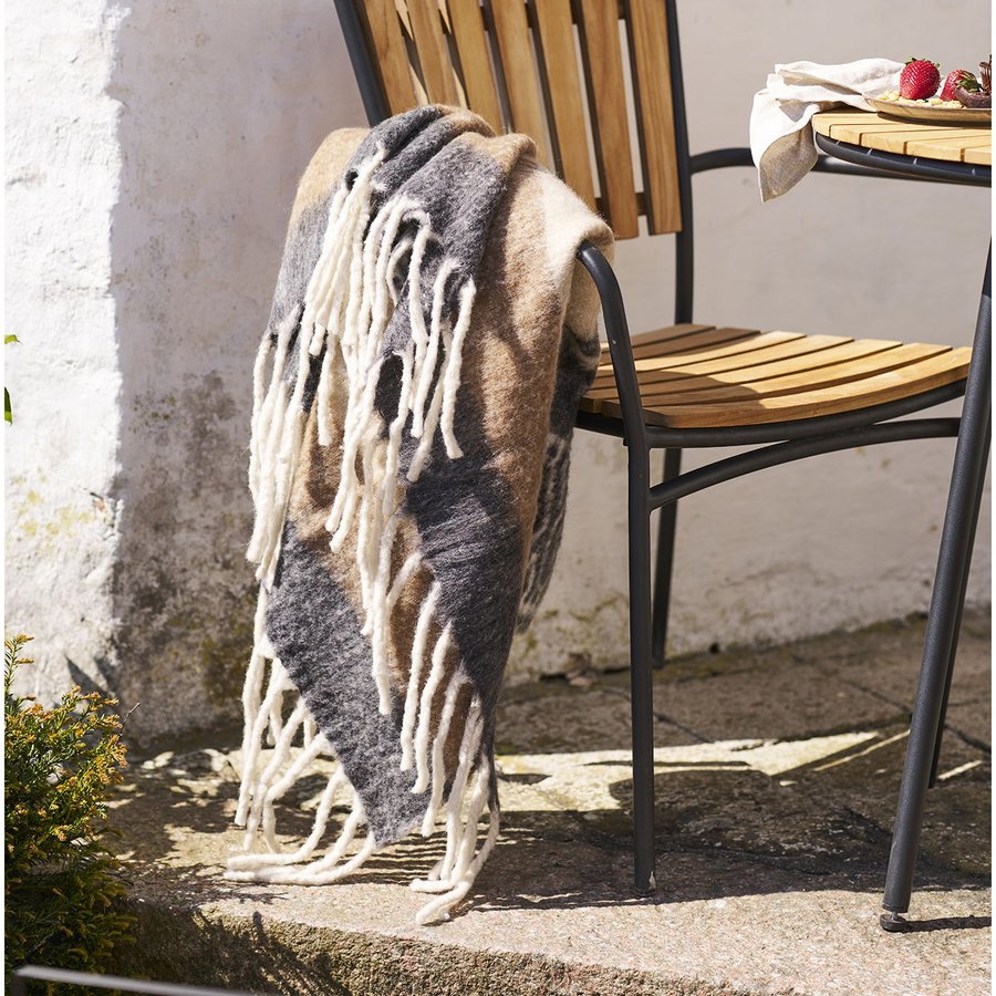 Carmel Plaid Uld Mix Sort Brun