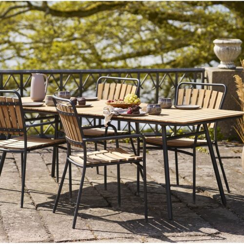 Cleveland Spisebord Med Teak Bordplade Og